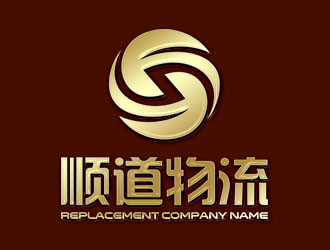 鐘炬的順道物流logo設計