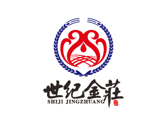 葉美寶的世紀(jì)金莊白酒品牌LOGO設(shè)計logo設(shè)計