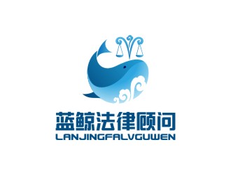 陳國(guó)偉的藍(lán)鯨法律事務(wù)所卡通logo設(shè)計(jì)