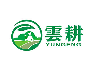 盛銘的云耕農場農業(yè)負空間logologo設計