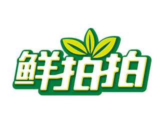 鐘炬的鮮拍拍生鮮網(wǎng)購平臺標志logo設計