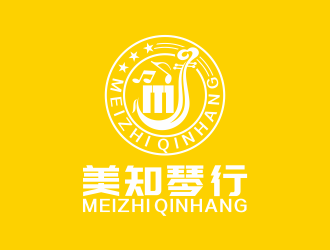 何嘉健的美知琴行樂器教育logologo設計