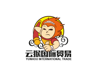 黃安悅的云猴國際貿(mào)易祥云美猴王logologo設(shè)計(jì)