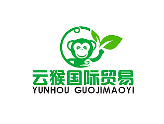 秦曉東的云猴國(guó)際貿(mào)易祥云美猴王logologo設(shè)計(jì)