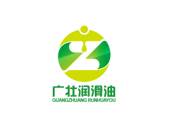 潤滑油綠色負空間logo圖標(biāo)logo設(shè)計