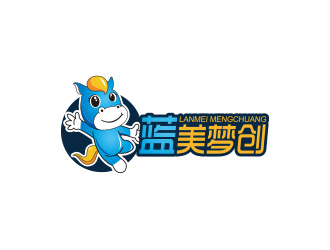 黃安悅的藍美夢創(chuàng)兒童教育卡通logologo設(shè)計