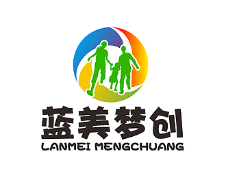 秦曉東的藍(lán)美夢(mèng)創(chuàng)兒童教育卡通logologo設(shè)計(jì)