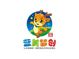 曾翼的藍(lán)美夢(mèng)創(chuàng)兒童教育卡通logologo設(shè)計(jì)