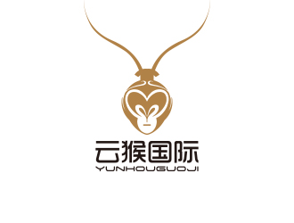 孫金澤的云猴國(guó)際貿(mào)易祥云美猴王logologo設(shè)計(jì)