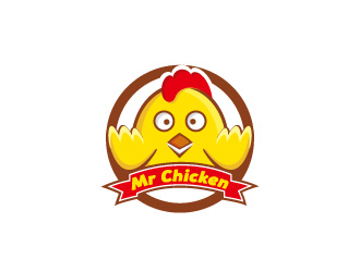 周金進的Mr Chicken炸雞商標logo設計