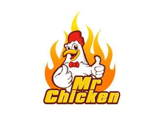 郭慶忠的Mr Chicken炸雞商標(biāo)logo設(shè)計(jì)