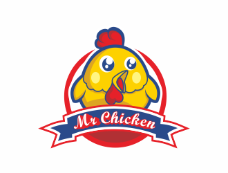 何嘉健的Mr Chicken炸雞商標logo設計