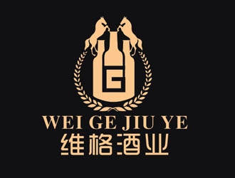 盛銘的維格紅酒酒業(yè)logo設計