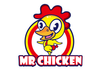 向正軍的Mr Chicken炸雞商標logo設計