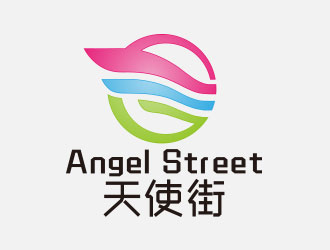 向正軍的天使街日用綜合店鋪LOGOlogo設(shè)計