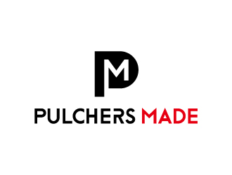 張俊的Pulchers Made英文線條日用品品牌logologo設(shè)計