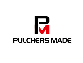 李賀的Pulchers Made英文線條日用品品牌logologo設(shè)計