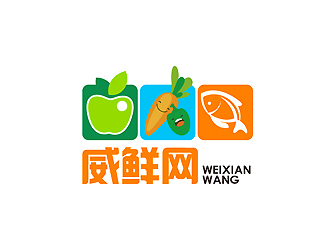 秦曉東的威鮮網(wǎng)生鮮類網(wǎng)站logologo設計