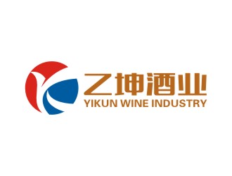 曾翼的乙坤酒業(yè)紅酒葡萄酒logo設(shè)計