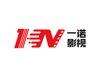 秦曉東的一諾影視公司正負極logologo設(shè)計