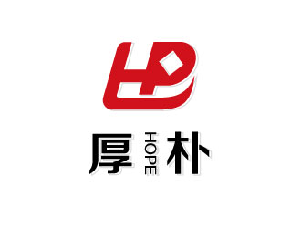 連杰的厚樸金融團(tuán)隊(duì)印章單色標(biāo)識logologo設(shè)計(jì)