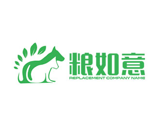 鐘炬的糧如意寵物主糧零食品牌標(biāo)志設(shè)計(jì)logo設(shè)計(jì)