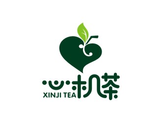 曾翼的心機(jī)茶飲品奶茶logologo設(shè)計(jì)