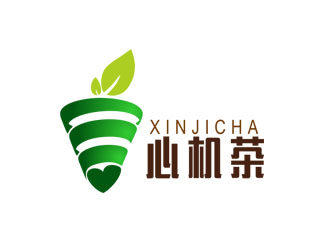 郭慶忠的心機茶飲品奶茶logologo設(shè)計