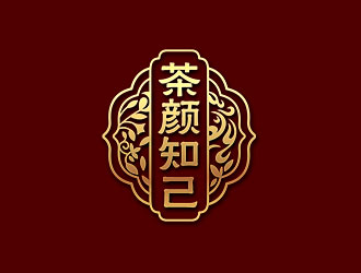 鐘炬的茶顏知己連鎖飲料店標志設計logo設計