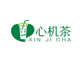 周金進(jìn)的心機(jī)茶飲品奶茶logologo設(shè)計(jì)