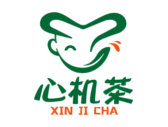 向正軍的心機茶飲品奶茶logologo設(shè)計