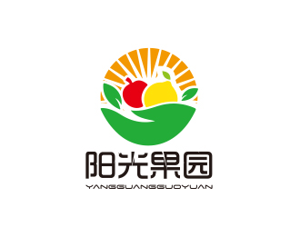 孫金澤的陽光果園水果鮮花logo設(shè)計logo設(shè)計