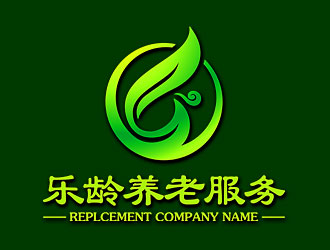 鐘炬的湖南省樂(lè)齡養(yǎng)老服務(wù)有限公司logo設(shè)計(jì)