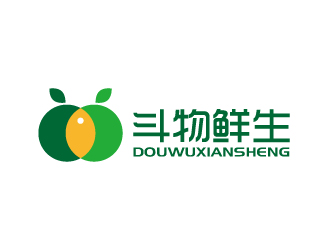 張俊的斗物鮮生超市標志設計logo設計