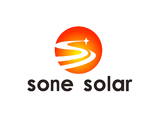 秦曉東的sone solar太陽能LED燈商標設計logo設計