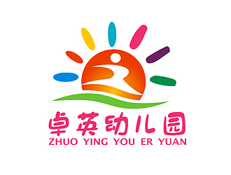 盛銘的卓英幼兒園logo設(shè)計