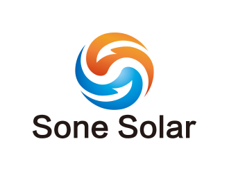 向正軍的sone solar太陽能LED燈商標設計logo設計