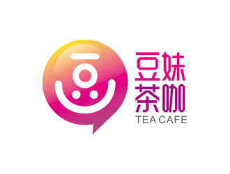 趙鵬的豆妹茶咖logo設(shè)計