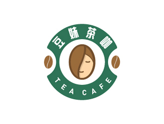 高開文的豆妹茶咖logo設計