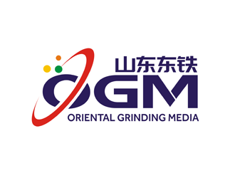 譚家強(qiáng)的山東東鐵  ORIENTAL GRINDING MEDIAlogo設(shè)計