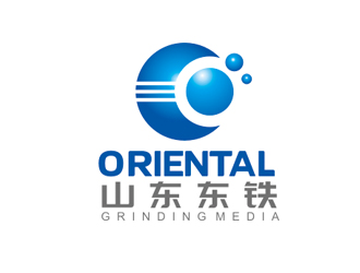 趙鵬的山東東鐵  ORIENTAL GRINDING MEDIAlogo設(shè)計