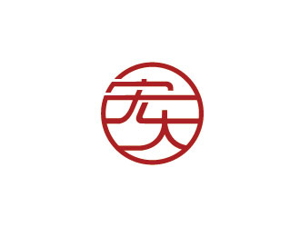 李賀的宏大建材商標(biāo)設(shè)計(jì)logo設(shè)計(jì)