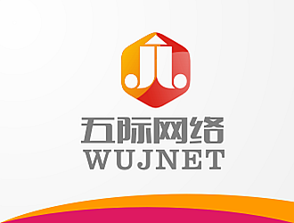 安齊明的五際網(wǎng)絡(luò)（wujnet）logo設(shè)計