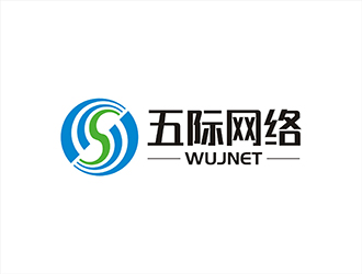 周都響的五際網絡（wujnet）logo設計