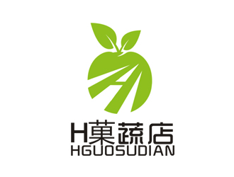 李正東的H菓蔬店logo設計