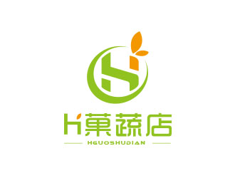 朱紅娟的H菓蔬店logo設計