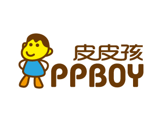 張俊的皮皮孩 ppb0y童鞋童裝商標(biāo)設(shè)計(jì)logo設(shè)計(jì)