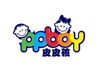 郭慶忠的皮皮孩 ppb0y童鞋童裝商標(biāo)設(shè)計(jì)logo設(shè)計(jì)