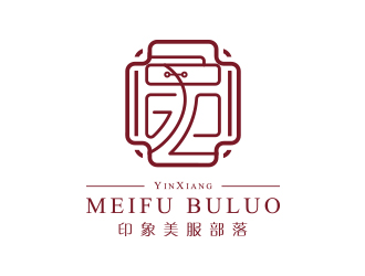 黃安悅的印象美服部落logo設計