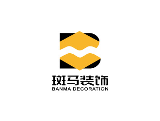 張曉明的斑馬裝飾公司單色線條logologo設計